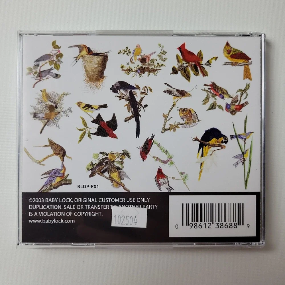 Baby Lock Scenic Birds Collection I Embroidery Disks BLDP-P01 Disks 1 & 2
